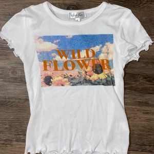 White Fawn “Wildflower” graphic t-shirt.